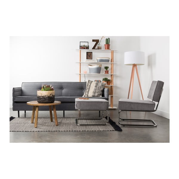 Gaiši pelēks krēsls Zuiver Rib-image-4