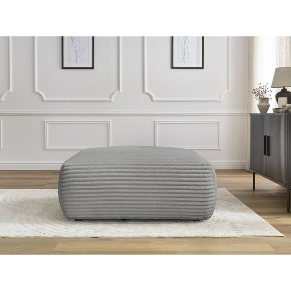 Tumši pelēks velveta kāju soliņš Lucien – Bobochic Paris-image-1