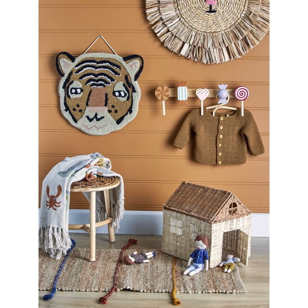 Priedes koka sienas pakaramais bērniem Rudy – Bloomingville Mini-image-1