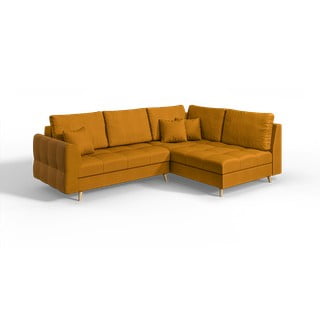 Sinepju dzeltens stūra dīvāns (labais stūris) Ariella – Ropez