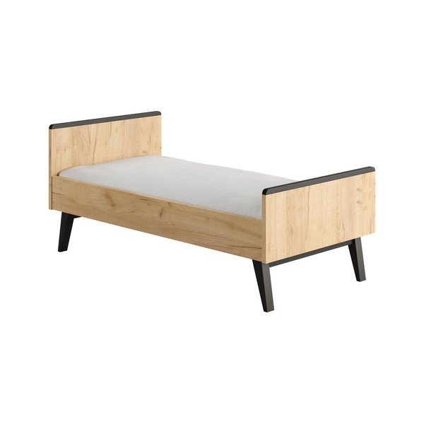 Dabīga toņa bērnu gultiņa 70x140 cm Retro – Pinio-image-2