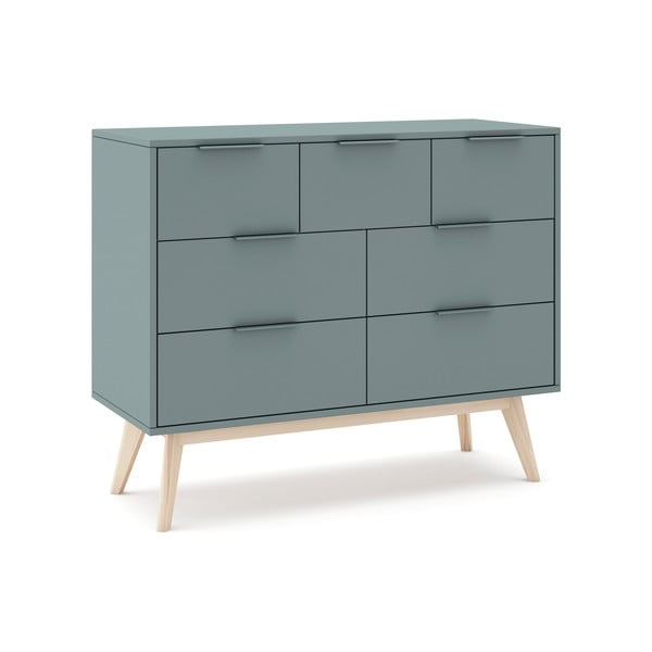 Dūmakaini zaļa kumode 120x83x40 cm Pisco – Marckeric-image-2