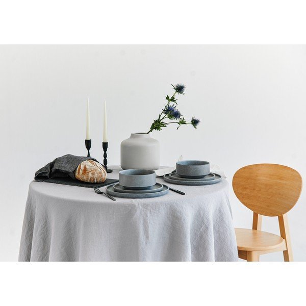 Pelēku keramikas trauku komplekts (12 gab.) Bonami Selection Malia-image-3