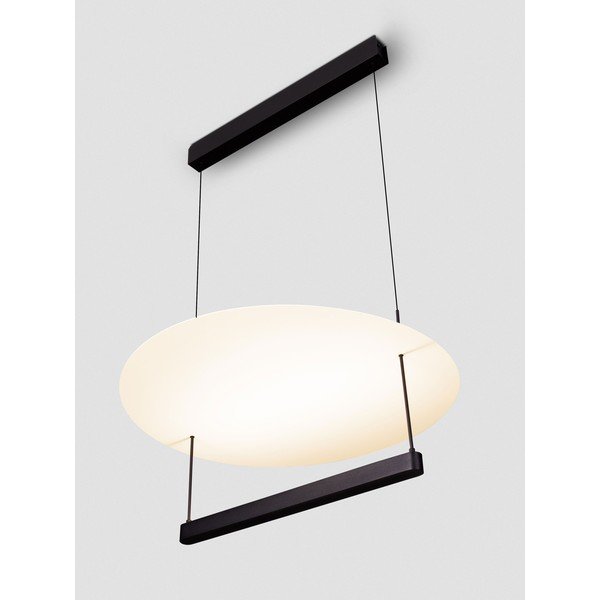 Balta/matēti melna alumīnija LED piekaramā lampa ar regulējamu spilgtumu ø 60 cm Diona – Nova Luce-image-2