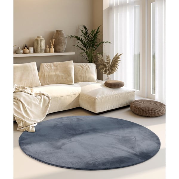 Antracīta pelēks apaļš paklājs ø 160 cm Leon – Villeroy&Boch-image-1