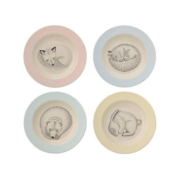 4 Bloomingville Adelynnn keramikas zupas šķīvju komplekts, ⌀ 25 cm