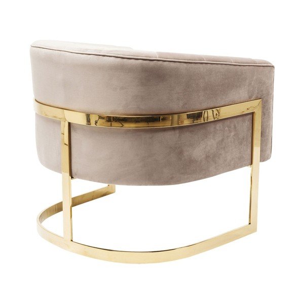 Bēšs krēsls ar zelta detaļām Kare Design Pure Elegance-image-4