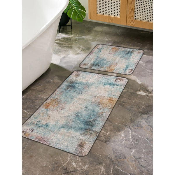Zili/pelēki vannas istabas paklājiņi (2 gab.) 60x100 cm – Mila Home-image-3