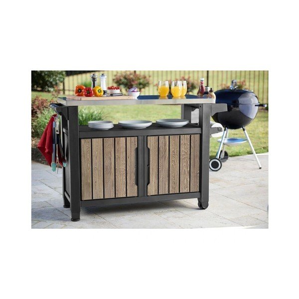 Plastmasas grila galds 134x52 cm Deco Unity XL – Keter-image-1