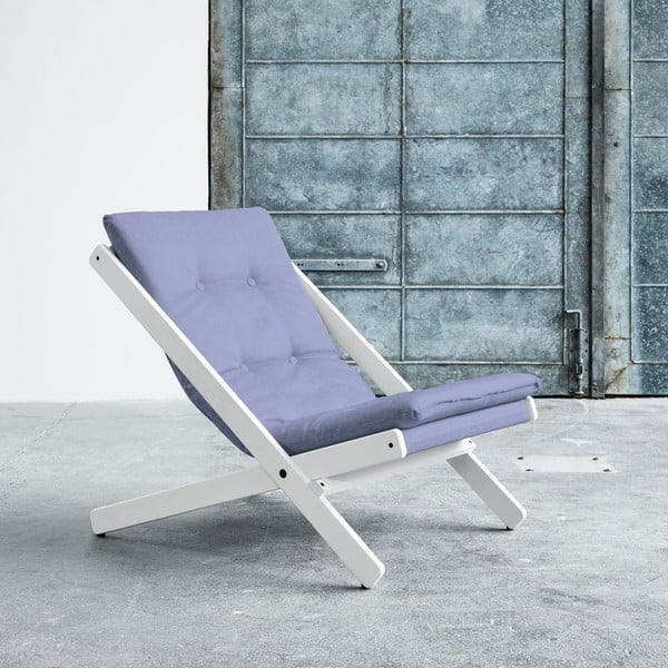 Saliekamais krēsls Karup Boogie White/Blue Breeze