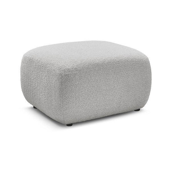 Gaiši pelēks kāju soliņš no buklē auduma Montaigne – Bobochic Paris-image-3