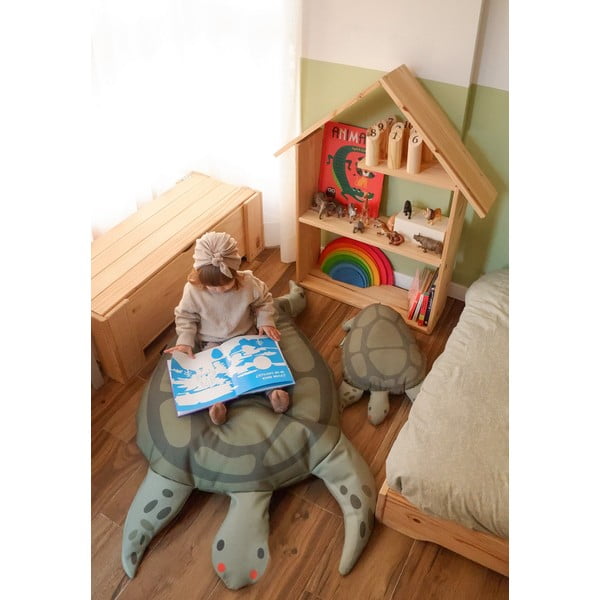 Zaļš bērnu sēžammaiss Turtle – Little Nice Things-image-2