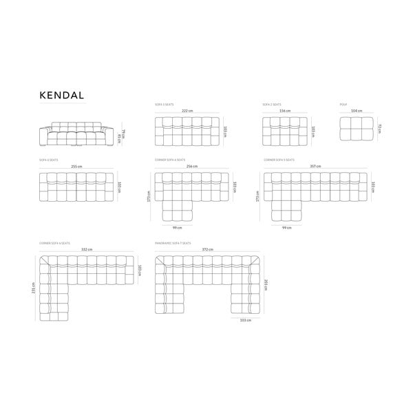 Bēšs kāju soliņš Kendal – Micadoni -image-4