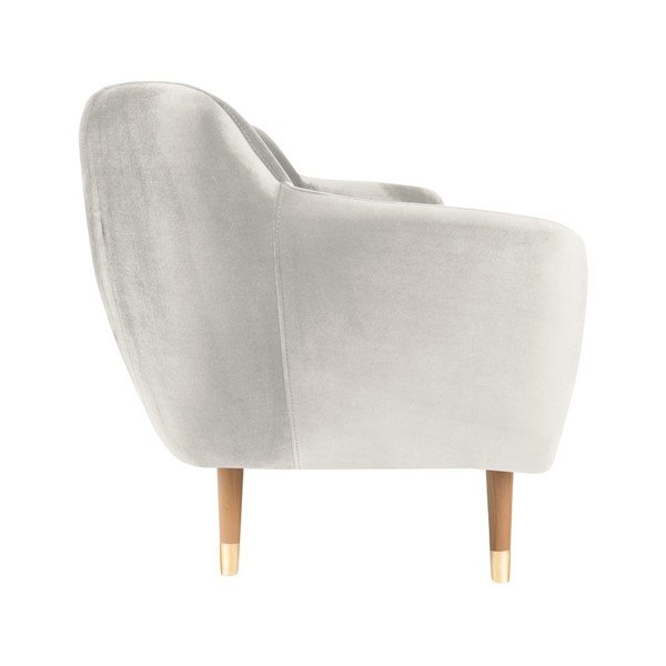 Krēmkrāsas samta dīvāns Mazzini Sofas Benito, 188 cm-image-3