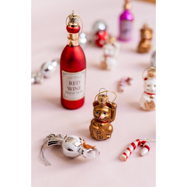 Stikla Ziemassvētku eglītes rotājumi (4 gab.) Candy Cane – Sass & Belle-image-1