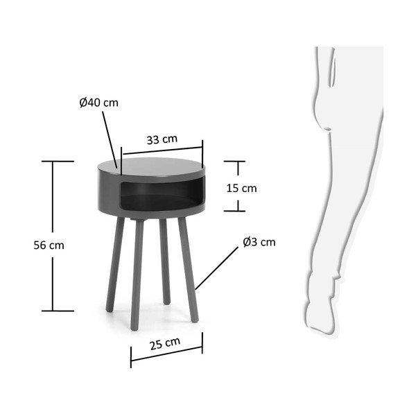 Pelēks žurnālgaldiņš ar uzglabāšanas vietu Kave Home Bruk-image-4