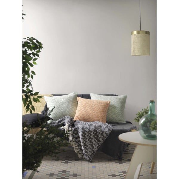 Tumši pelēks pleds ar kokvilnu Euromant Agave, 140 x 160 cm-image-2