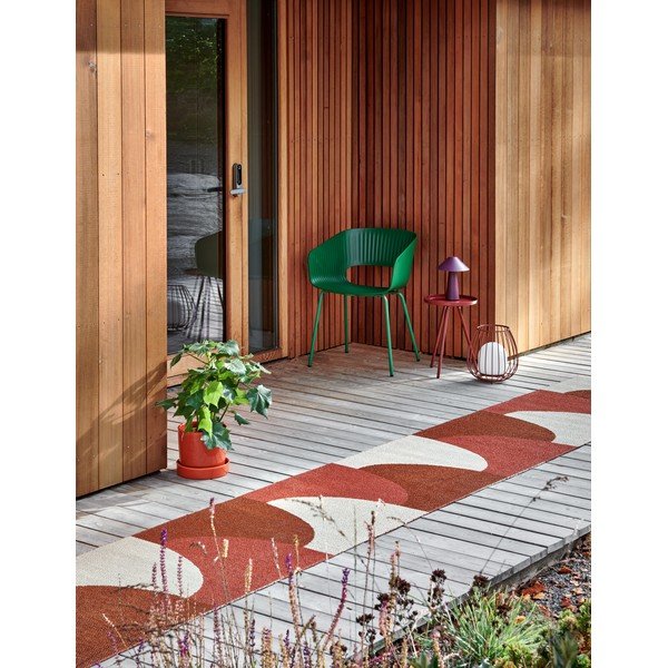 Ķieģeļu sarkans iekštelpu un āra celiņa paklājs 70x270 cm Hill Brick Rust – Pappelina-image-1