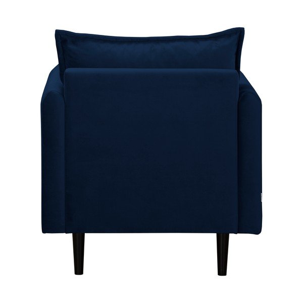 Tumši zils samta atpūtas krēsls Juli – Ropez-image-3