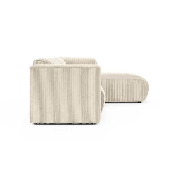 Bēšs velveta stūra dīvāns (ar labo stūri/ar zvilni) Merid  – Ropez-image-3