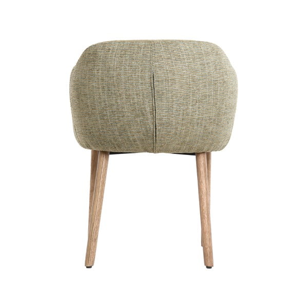 Gaiši zaļi polsterēti ēdamistabas krēsli ar roku balstiem (2 gab.) Blaine – Light & Living-image-4