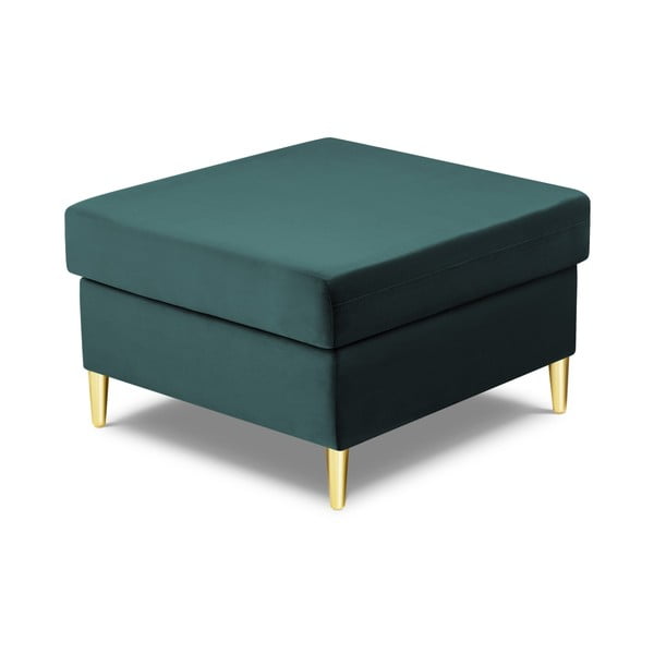 Zaļganzils samta kāju soliņš Kyoto – Cosmopolitan Design-image-2