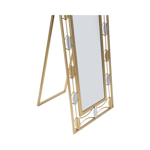 Mauro Ferretti Glam Leaf brīvi stāvošs spogulis dzelzs rāmī, 50 x 170 cm-image-1