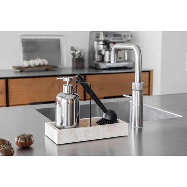 Sudraba krāsas keramikas ziepju dozators 200 ml Lotus – Mette Ditmer Denmark-image-1