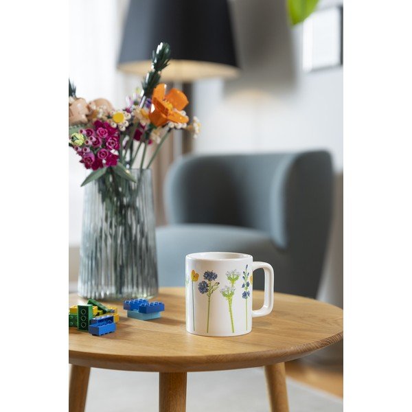 Balta keramikas bērnu krūze 300 ml Meadow Flowers – LEGO®-image-1