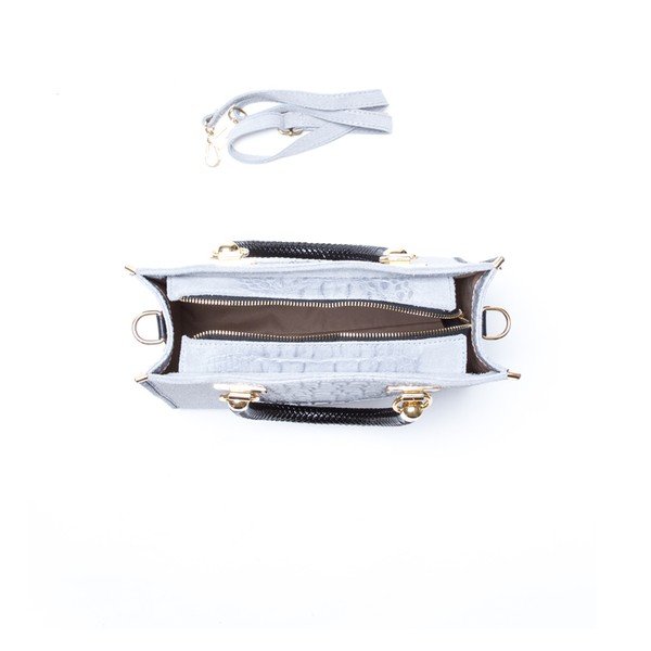 Ādas rokassoma Isabella Rhea 8010 Grigio-image-1