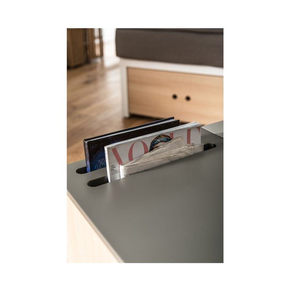 Daudzfunkcionāls kafijas galdiņš uz riteņiem ar uzglabāšanas vietu Vox Custom-image-4