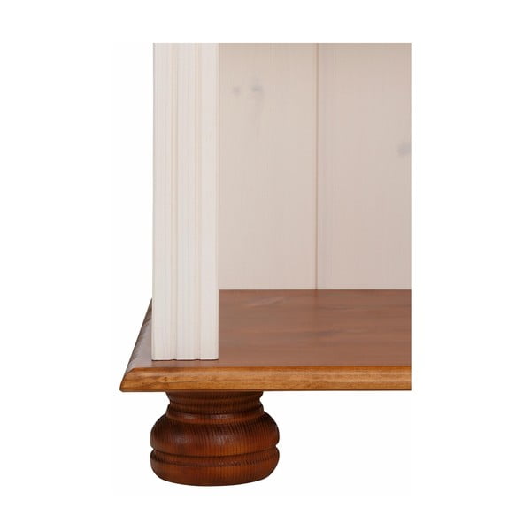 Balts/dabīga toņa priedes masīvkoka grāmatplaukts 70x181 cm Ella – Støraa-image-4