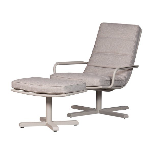 Gaiši pelēks dārza kāju soliņš Coosa – Exotan-image-3