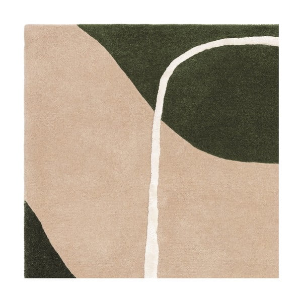 Zaļš ar rokām darināts vilnas paklājs 160x230 cm Matrix – Asiatic Carpets-image-3