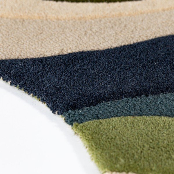 Zaļš ar rokām darināts vilnas paklājs 200x290 cm Envy Wool – Flair Rugs-image-4