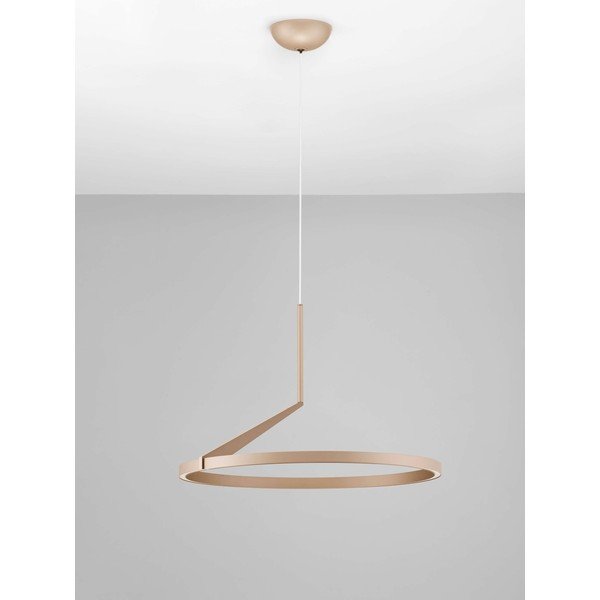 Rozā zelta krāsas alumīnija LED piekaramā lampa ar regulējamu spilgtumu ø 60 cm Tilia – Nova Luce-image-4