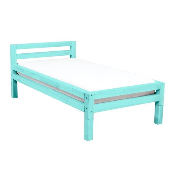 Tirkīza egles krāsas vienguļamā gulta Benlemi Single, 90 x 160 cm-image-1