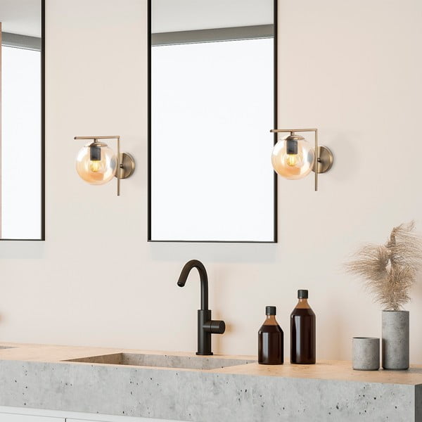 Zelta krāsas sienas lampa ø 15 cm Antique – Opviq lights-image-1