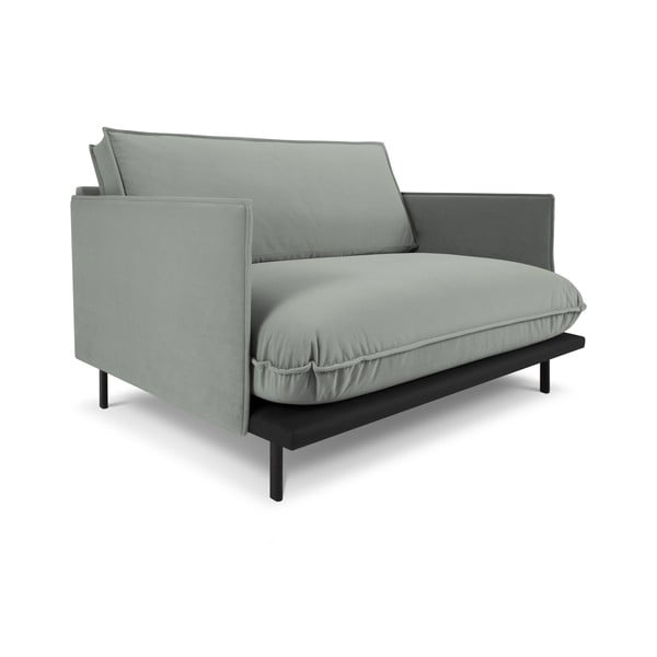 Pelēks samta atpūtas krēsls Auguste – Interieurs 86-image-2