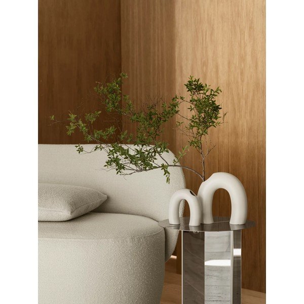 Krēmkrāsas keramikas vāze (augstums 12 cm) Kagetsu – Blomus-image-1
