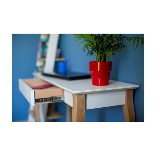 Balts rakstāmgalds Ragaba Lillo, garums 85 cm-image-3