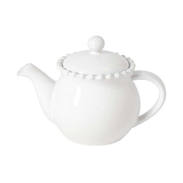 Balta akmensmasas tējkanna ar sietiņu 500 ml Pearl – Costa Nova