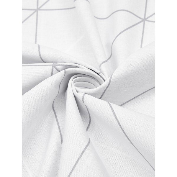 Balta un pelēka kokvilnas gultas veļa 46 Marla, 155 x 220 cm-image-3