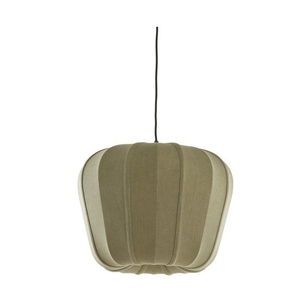 Zaļa piekaramā lampa ar auduma abažūru Zubedo – Light & Living