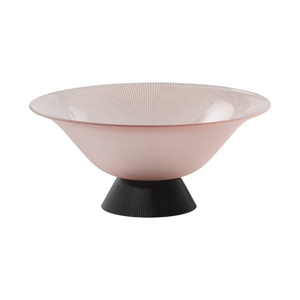 Melna/rozā stikla bļoda ø 31,5 cm Ginger – Jotex