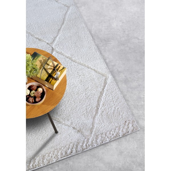 Krēmkrāsas paklājs 80x120 cm Perrotin Cream White – Elle Decoration-image-2