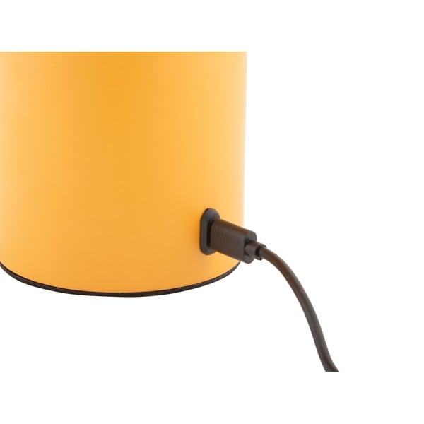 Okera dzeltena LED galda lampa ar regulējamu spilgtumu ar metāla abažūru/ar stikla abažūru (augstums 29,5 cm) Camp – Leitmotiv-image-3