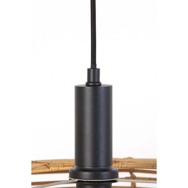 Griestu lampa dabīgā tonī ar rotangpalmas abažūru ø 50 cm Milan – Light & Living-image-4
