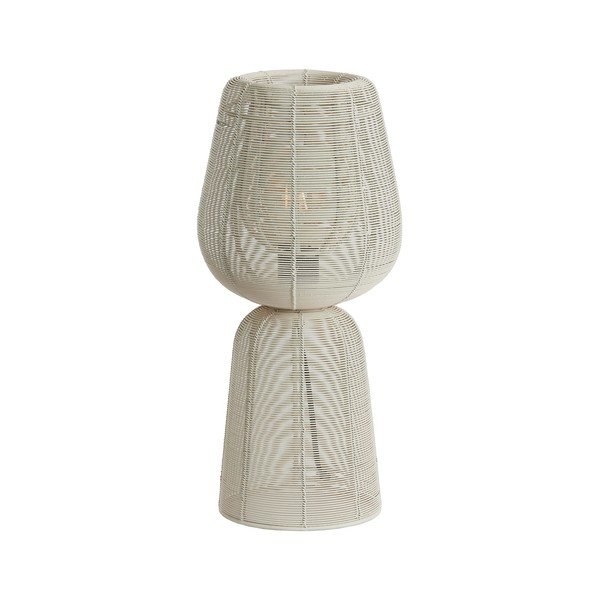 Krēmkrāsas galda lampa (augstums 42 cm) Aboso – Light & Living-image-3