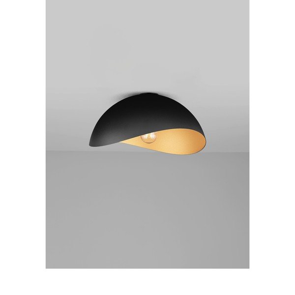Matēti melna/zelta krāsas metāla griestu lampa Opsi – Nova Luce-image-2